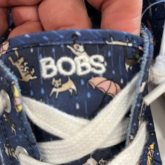 VGUC Bobs from Sketchers memory foam Beach Bingo Puddle Pals cats & dogs print - Picture 9 of 10